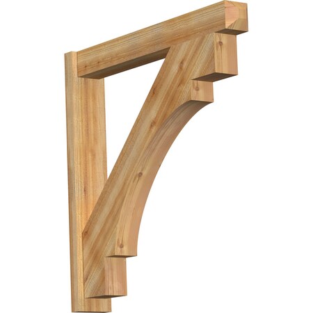 Ekena Millwork Merced Craftsman Rough Sawn Outlooker, Western Red Cedar, 6"W x 40"D x 40"H OUT06X40X40MRC04RWR